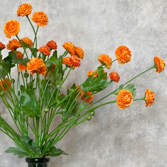 FAUX ASTERS ORANGE | BASIC FLOWER BOUQUET