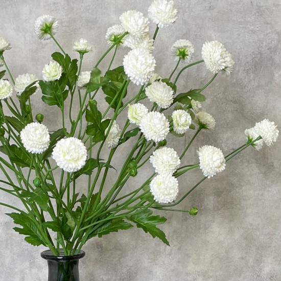 FAUX ASTERS WHITE | BASIC FLOWER BOUQUET