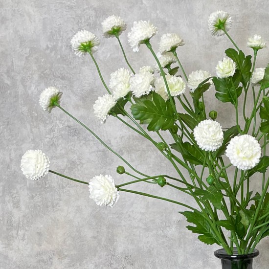 FAUX ASTERS WHITE | BASIC FLOWER BOUQUET