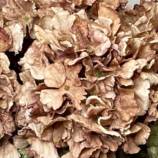 FAUX DRIED HYDRANGEAS CAPPUCCINO | BASIC FLOWER BOUQUET