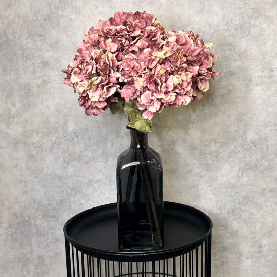 FAUX DRIED HYDRANGEAS DUSKY PINK | BASIC FLOWER BOUQUET