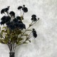 FAUX KIKU FLOWERS BLACK | BASIC FLOWER BOUQUET