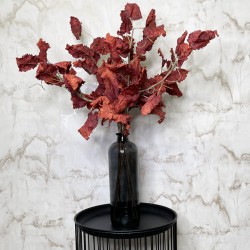 FAUX DRIED LEAF BRANCHES RED | BASIC FOLIAGE BOUQUET