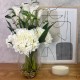 HYDRANGEAS AND CALLA LILIES IN GLASS VASE | ARTIFICIAL FLOWER ARRANGEMENTS