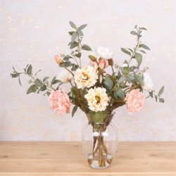 POPPY AND EUCALYPTUS VASE | ARTIFICIAL FLOWER ARRANGEMENTS 