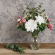 DAHLIAS AND ROSES | ARTIFICIAL FLOWER ARRANGEMENT