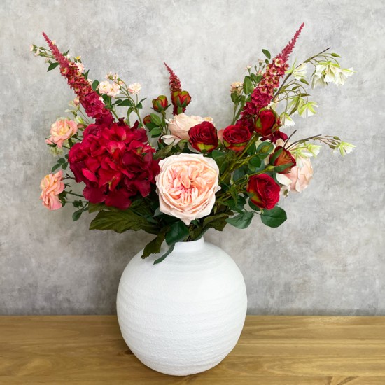 PEACH MELBA | HYDRANGEAS ROSES BOUQUET