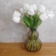 GLASS PEBBLE VASE SMOKE GREY 25CM | FLOWER VASES