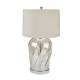 AMBASSADOR METALLIC GLASS LAMP WITH VELVET SHADE | HOMEWARE