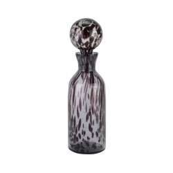 BLACK DAPPLE BOTTLE WITH STOPPER | HOMEWARE