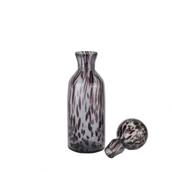 BLACK DAPPLE BOTTLE WITH STOPPER | HOMEWARE