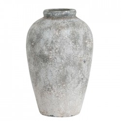 TALL AGED STONE VASE 45CM | FLOWER VASES