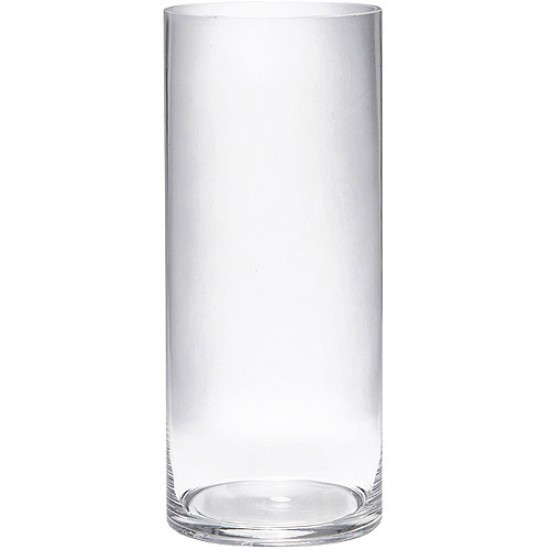 CLEAR GLASS CYLINDER VASE 40CM | FLOWER VASES