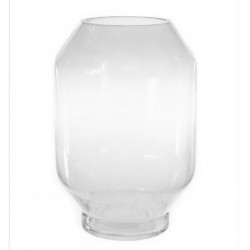 CLEAR GLASS LANTERN VASE 27CM | FLOWER VASES