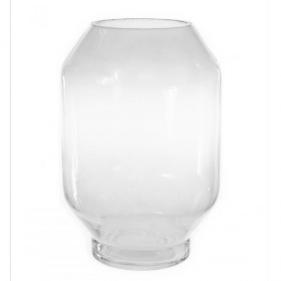 CLEAR GLASS LANTERN VASE 27CM | FLOWER VASES