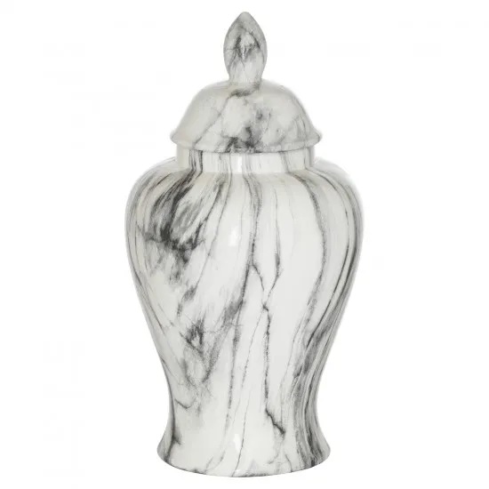 MARBLE LARGE GINGER JAR 32CM | FLOWER VASES