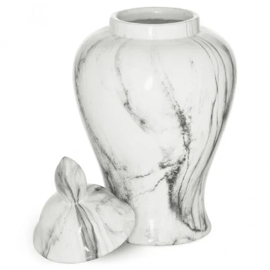 MARBLE LARGE GINGER JAR 32CM | FLOWER VASES