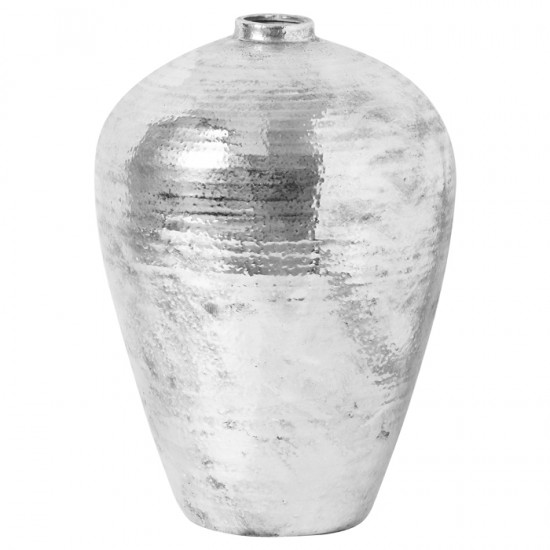 SILVER ASTRAL VASE LARGE HAMMERED ANTIQUE FINISH 57CM | FLOWER VASES